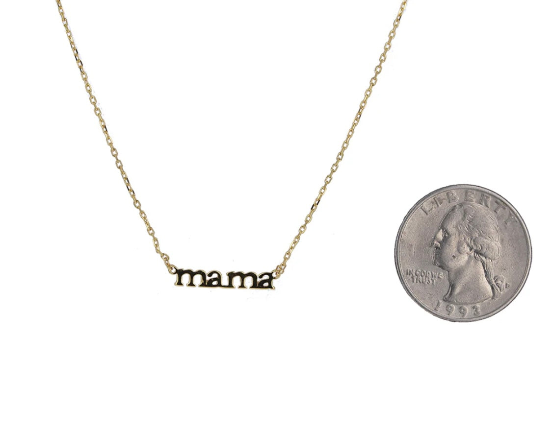 Sterling Silver “Mama” Necklace