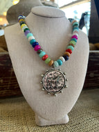 One-of-a-kind Horse Medallion Necklace