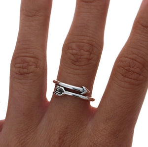 Cupid’s Arrow Sterling Silver Ring