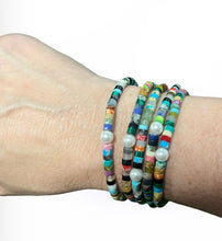 Load image into Gallery viewer, Multistone Heishi and Pearl Bracelet
