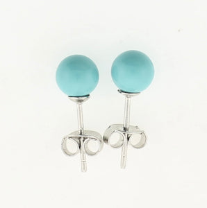 Sterling Silver Turquoise Stud Earrings