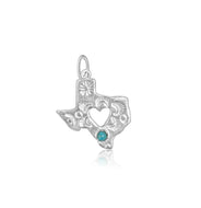 Turquoise Texas with Cutout Heart Pendant