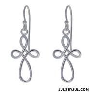 Sterling Silver Cross Earrings