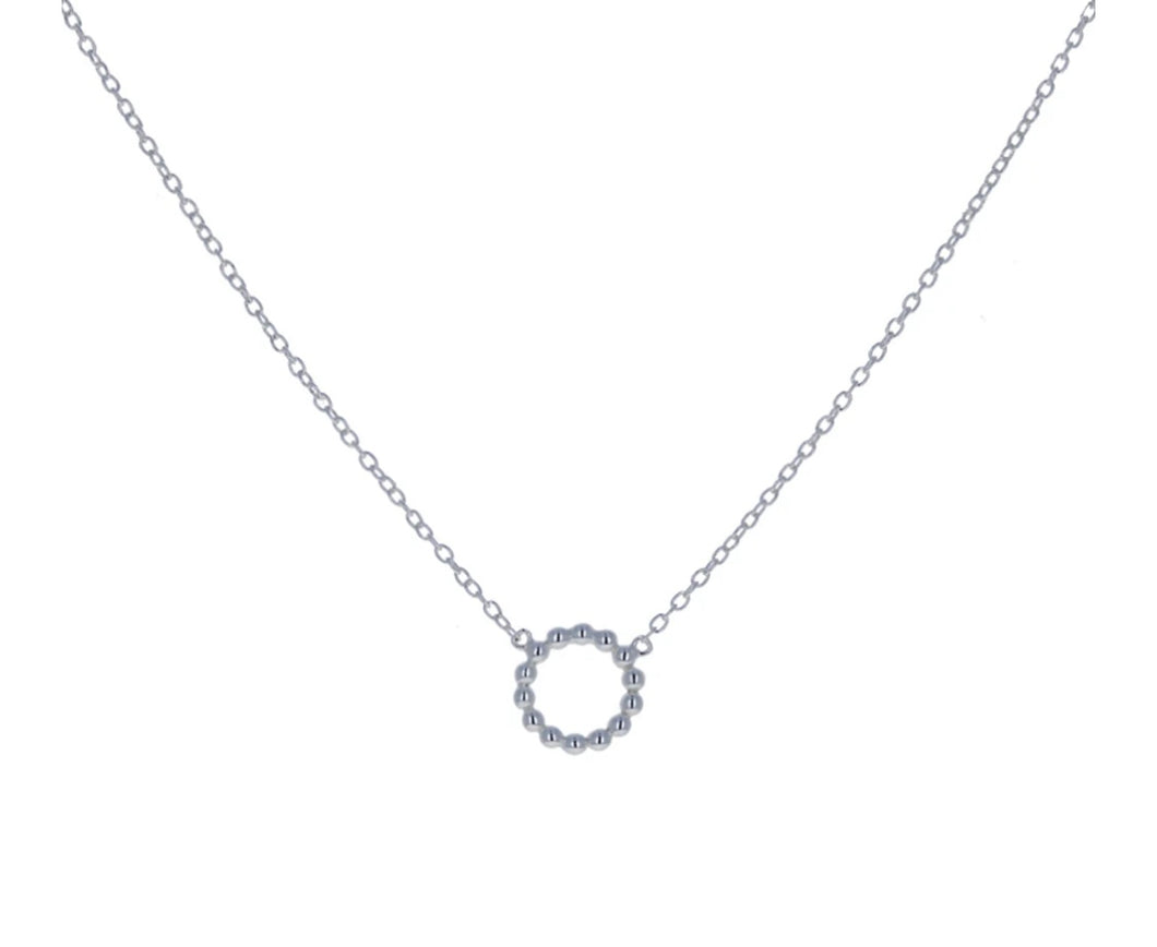 Sterling Silver Circle of Hope Necklace