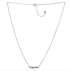 Sterling Silver “Mama” Necklace