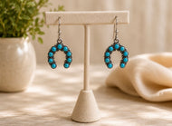 Turquoise Squash Blossom Earrings