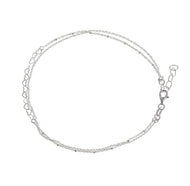 Double Stranded Heart Anklet