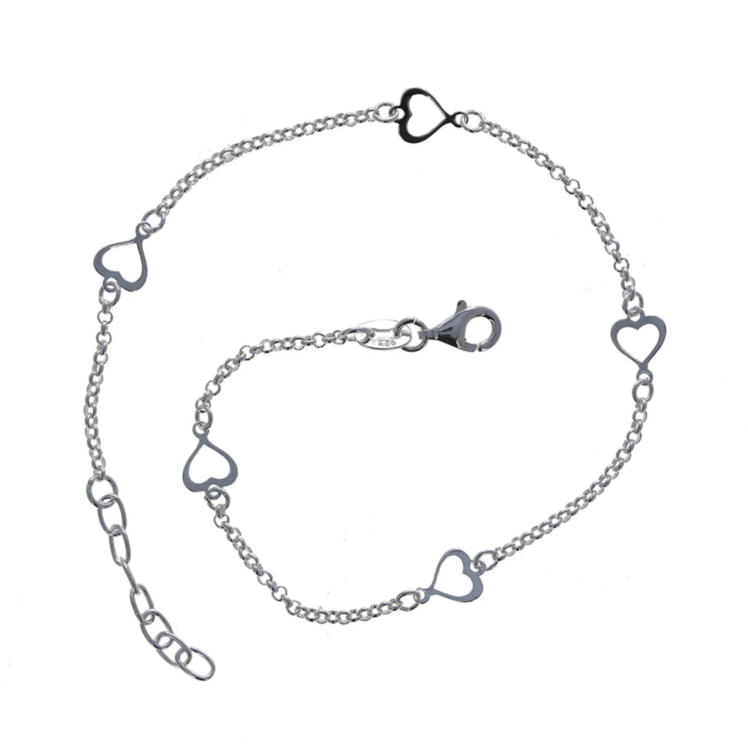 Floating Heart Anklet