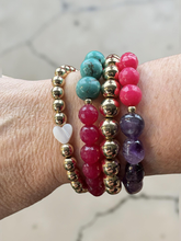 Load image into Gallery viewer, Turquoise and Jade Bracelet
