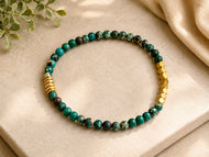 One-of-a-kind green Jasper beacelet
