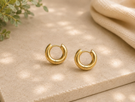 Gold Huggie Hoops