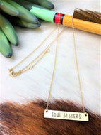 Soul Sisters Bar Necklace