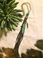 Leather Tassel Necklace