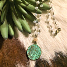 Load image into Gallery viewer, Stamped Double Sided Cross Necklace
