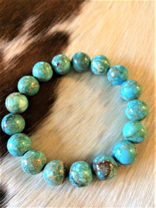 Turquoise Beaded Stretch Bracelet