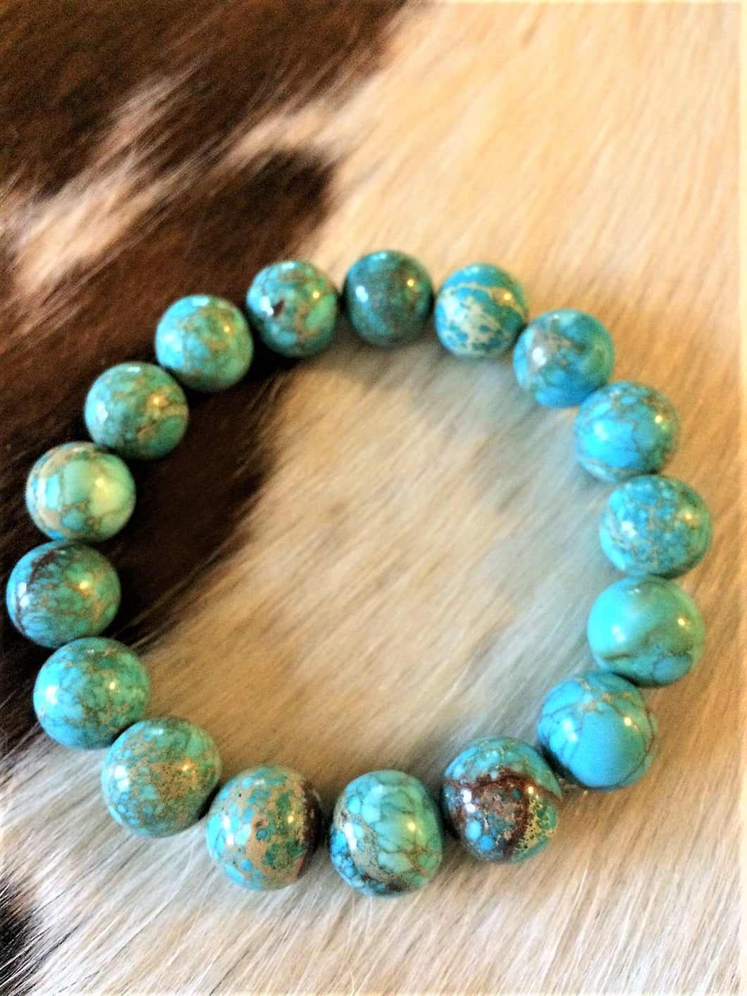 Turquoise Beaded Stretch Bracelet