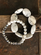 Howlite Duo Bracelets