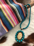 One-of-a-kind Turquoise And Jasper Necklace