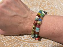 Load image into Gallery viewer, Gold Trio Stone Bracelet
