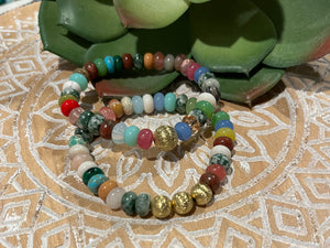 Gold Single Stone Bracelet