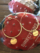 Load image into Gallery viewer, Beaded Dangle Hoops
