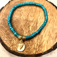 Stamped Heart Bracelet