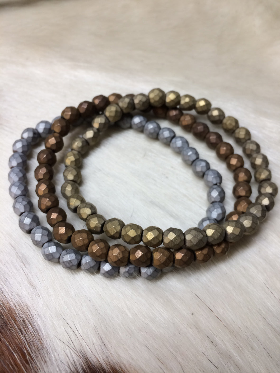 Pyrite Trio Bracelets