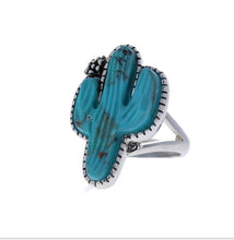 Load image into Gallery viewer, Turquoise Cactus Ring
