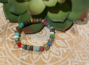 Gold Single Stone Bracelet
