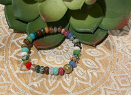 Gold Single Stone Bracelet