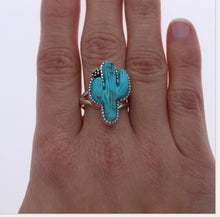 Load image into Gallery viewer, Turquoise Cactus Ring
