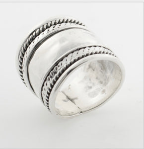 Hammered Sterling Silver Ring