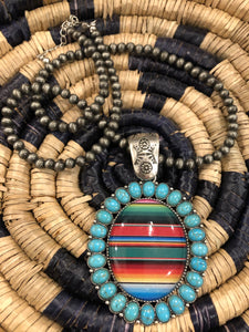 Navajo Serape Necklace