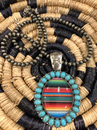 Navajo Serape Necklace